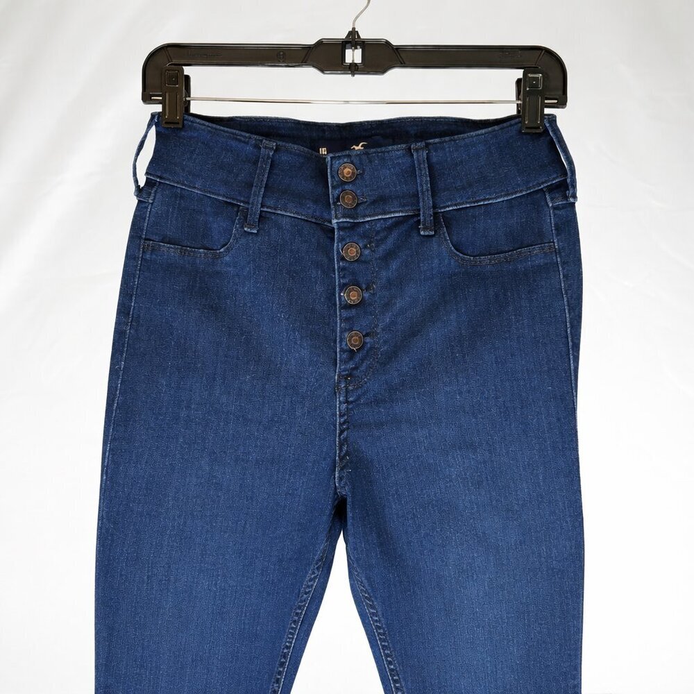 Hollister Ultra High Rise Jean Womens 11R Blue Stretch Skinny Legging